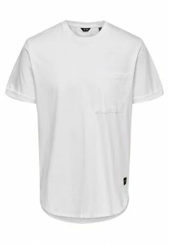 Only & Sons Herren ONSGAVIN LIFE TEE - Basic T-Shirt in Hellweiß