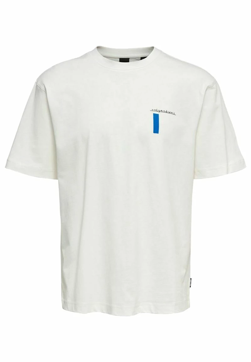 Only & Sons ONSWILBERT TEE - Premium T-Shirt mit Print in Hellweiß - für Herren 4 Only & Sons ONSWILBERT TEE - Premium T-Shirt mit Print in Hellweiß - für Herren – Bild 4