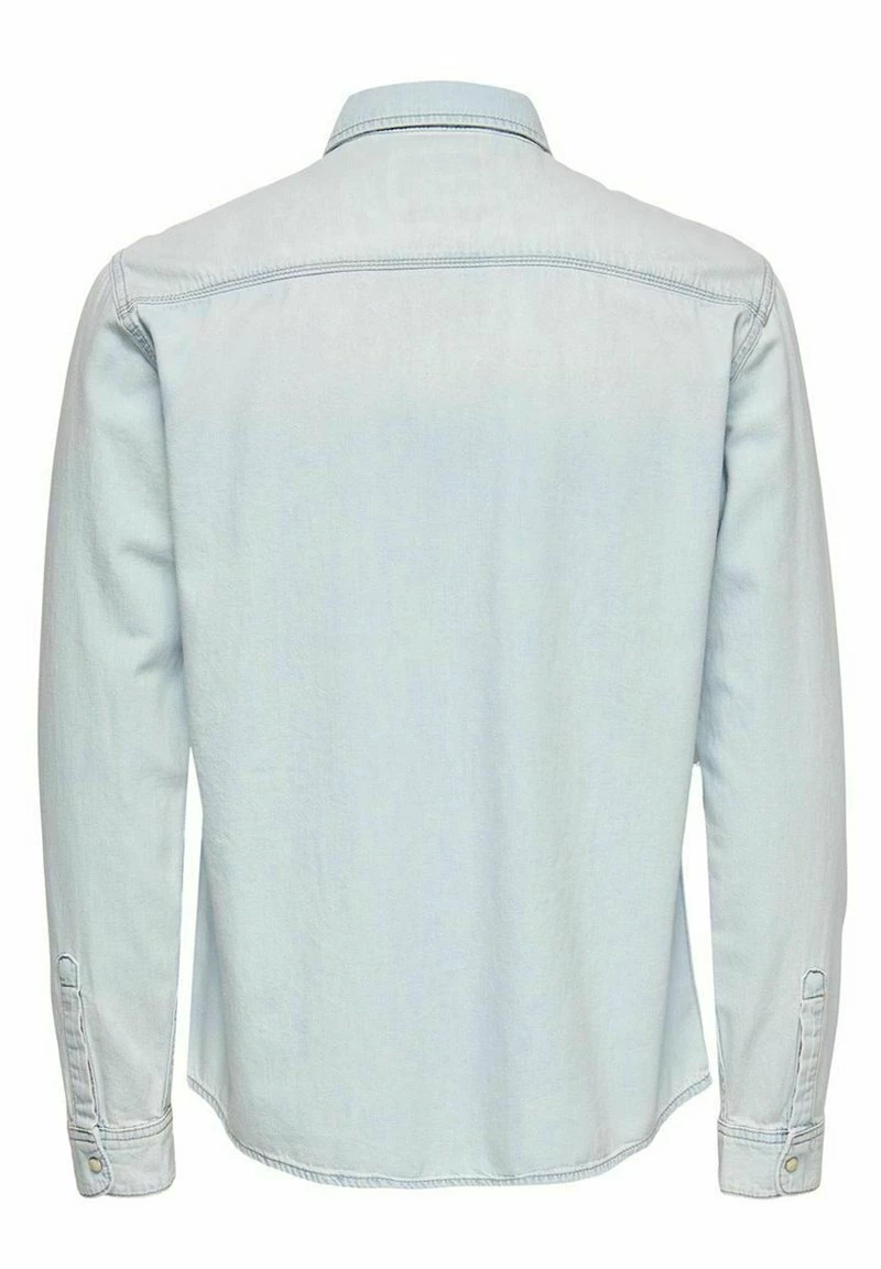 Only & Sons Herren Hemd - Blue Denim | Modisches Freizeithemd für Herren 7 Only & Sons Herren Hemd - Blue Denim | Modisches Freizeithemd für Herren – Bild 7