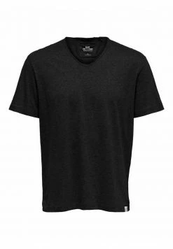Only & Sons Herren T-Shirt Basic - Schwarz | Strapazierfähig & Bequem