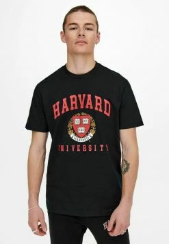 Only & Sons Herren HARVARD - T-Shirt Print - Schwarz -Only & Sons Geschäft dfacd44c8ad040e4afb2539572473645