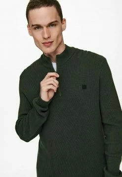 Only & Sons Herren HALBREISSVERSCHLUSS Fleecepullover in Peat - Warm und stilvoll -Only & Sons Geschäft dfc3afdc88bf46c4829d96b027220a6c