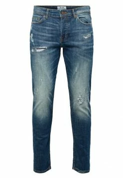 Only & Sons Herren ONSLOOM - Jeans Slim Fit - Blau Denim | Moderne Passform & Langlebigkeit -Only & Sons Geschäft dfdee91366e8448fa401da2a59307cd8