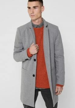 Only & Sons Herren Kurzmantel - Light Grey Melange | Modischer Kurzmantel für Herren -Only & Sons Geschäft e117751936454f89b44f598568066b9f