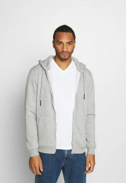 Only & Sons Herren ONSCERES LIFE ZIP HOODIE - Sweatjacke Light Grey - Bequemer Hoodie für Herren