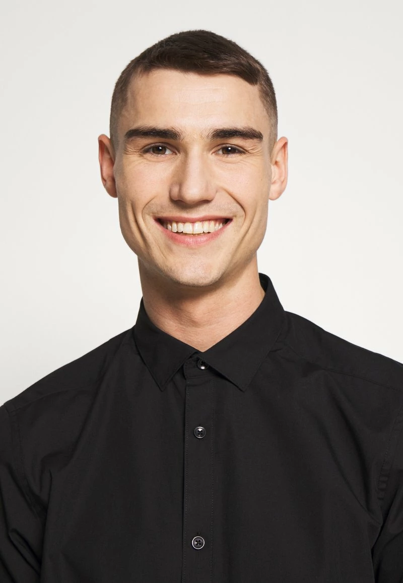 Only & Sons Herren ONSSANE SOLID POPLIN Businesshemd - Schwarz 4 Only & Sons Herren ONSSANE SOLID POPLIN Businesshemd - Schwarz – Bild 4