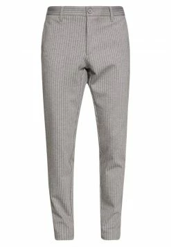 Only & Sons Herren ONSMARK PANT STRIPE - Stoffhose in Light Grey Melange - Elegante Anzughose -Only & Sons Geschäft e41effec39d24b80b56506fd5f1e21e0