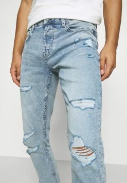 Only & Sons Herren ONSLOOM SLIM LIFE BLUEDESTROY - Slim Fit Jeans - Blauer Denim -Only & Sons Geschäft e4a9d86eaefa48b4bceb794fcf6b861a