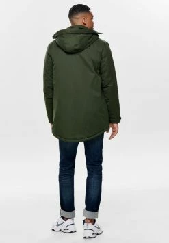 Only & Sons Herren ONSETHAN Parka - Olive - Moderne Herrenjacke für jeden Anlass -Only & Sons Geschäft e54b4c2fafe947bcb5f5dacd4aab216d