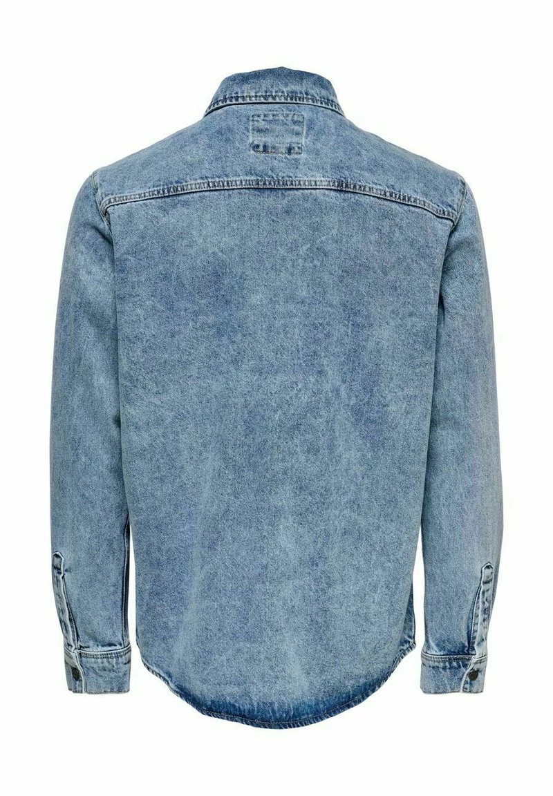 Only & Sons Hemd - Blau Denim | Freizeithemd für Herren 8 Only & Sons Hemd - Blau Denim | Freizeithemd für Herren – Bild 8