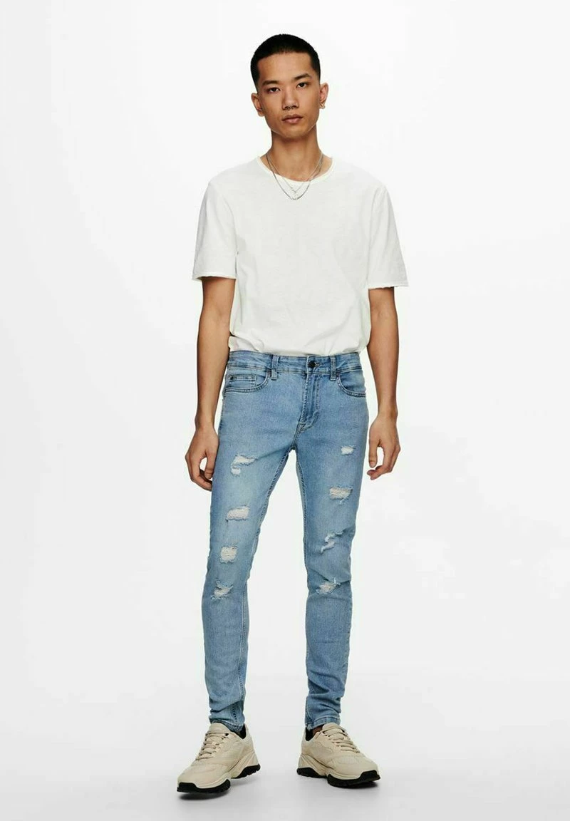 Only & Sons Herren T-Shirt Basic - Star Weiß | Hochwertiges Baumwoll-Shirt 2 Only & Sons Herren T-Shirt Basic - Star Weiß | Hochwertiges Baumwoll-Shirt – Bild 2