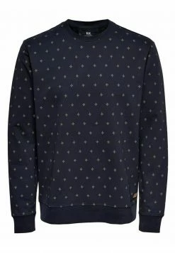 Only & Sons Herren ONSKENNETH LIFE AOP SWEAT NF - Sweatshirt - Dark Navy - Moderner Trend -Only & Sons Geschäft e6137043385b4a9197d1e94a8e966976