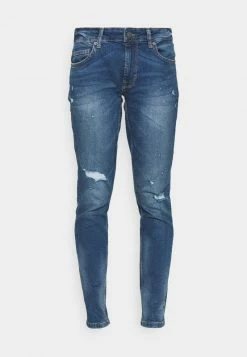 Only & Sons Herren ONSWARP LIFE DAMAGE - Slim Fit Jeans - Blauer Denim -Only & Sons Geschäft e7714c4197064582b1b25836c3e5f7be