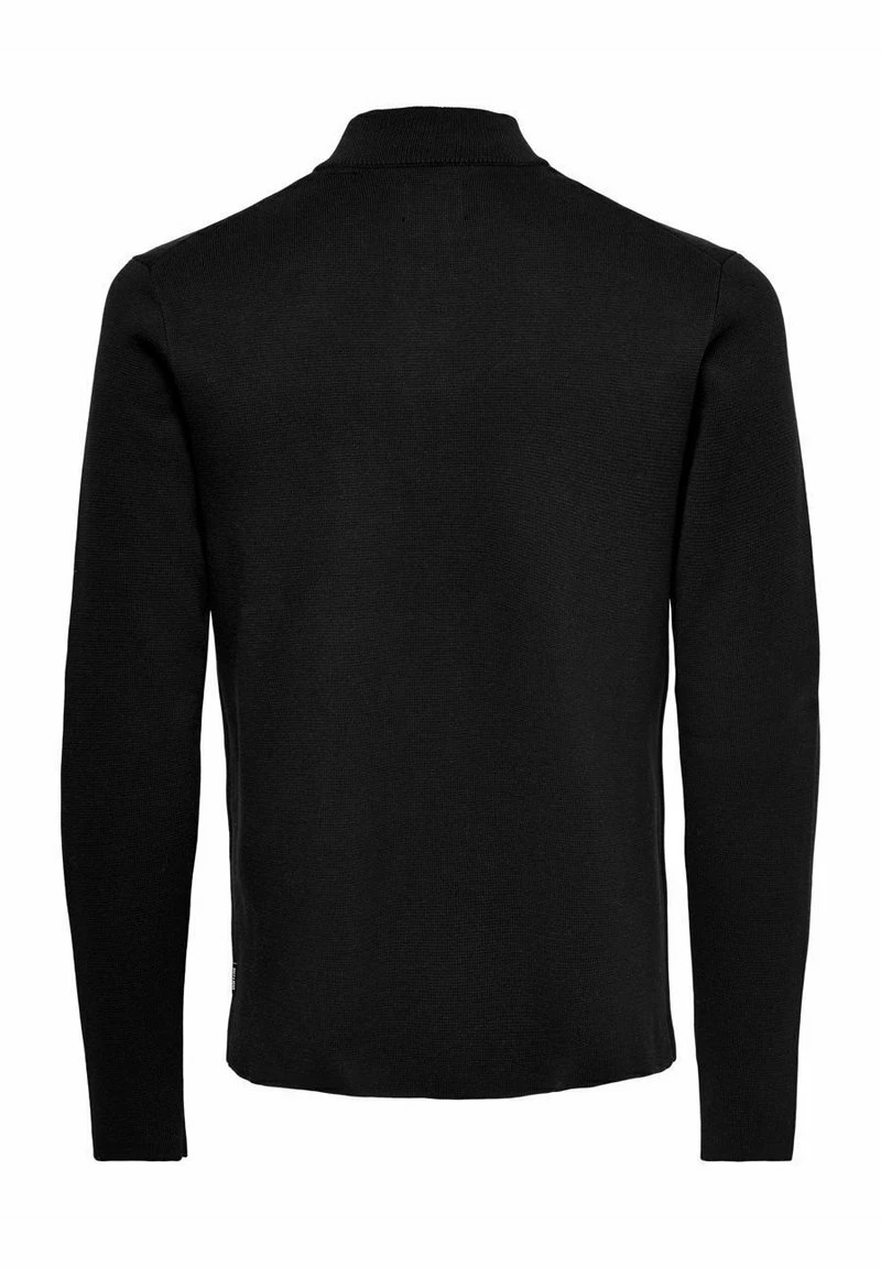 Only & Sons Herren Strickpullover - Black - Modische Strickware für Herren 2 Only & Sons Herren Strickpullover - Black - Modische Strickware für Herren – Bild 2