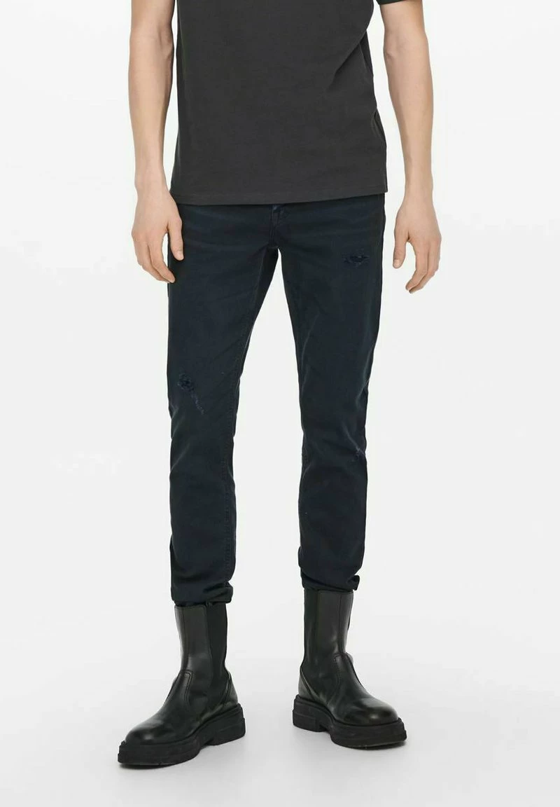 Only & Sons Herren ONSLOOM LIFT - Slim Fit Jeans in Dunkelblau 1 Only & Sons Herren ONSLOOM LIFT - Slim Fit Jeans in Dunkelblau