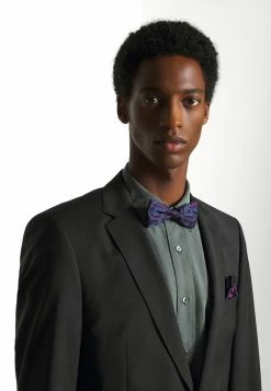 Only & Sons Herren ONSTIMOTHY PATTERN BOWTIE SET - Einstecktuch - Dunkelblau/Lila