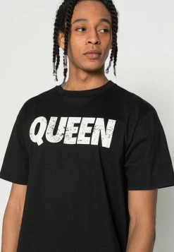 Only & Sons ONSQUEEN TEE UNISEX - Schwarz - Premium T-Shirt mit Print -Only & Sons Geschäft e7ea10cd9a08435f84bbf630528fe69f