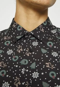 Only & Sons Herren ONSXMAS Mado Freizeithemd - Schwarz -Only & Sons Geschäft e8978e942dbe4786bcf904c5d81b6aaa