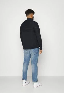 Only & Sons Herren ONSBLADE Half Zip Strickpullover - Dark Navy | Moderne Strickwaren -Only & Sons Geschäft e945f37a292541e09c8e21338316503f