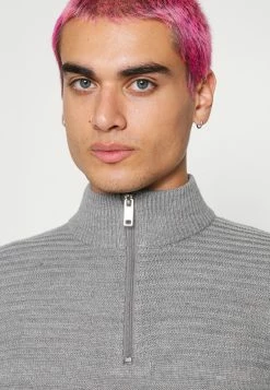 Only & Sons Herren ONSBLADE Half Zip Strickpullover - Medium Grey Melange | Hochwertige Strickwaren 9 Only & Sons Herren ONSBLADE Half Zip Strickpullover - Medium Grey Melange | Hochwertige Strickwaren -Only & Sons Geschäft e9c9cb9078184f14b2135b25c7dd4f0e