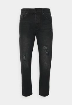 Only & Sons ONSAVI BEAM TAP - Slim Fit Jeans in Schwarz - Tapered Jeans für Herren