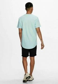 Only & Sons Herren T-Shirt Basic - Blue Glow | Bequemes Basic-Shirt für jeden Anlass -Only & Sons Geschäft ec5b2ed3b1e34a599655ddb644e1f0d5