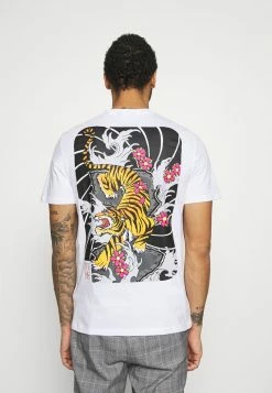 Only & Sons Herren ONSAKI LIFE TEE - Weißes T-Shirt mit Print