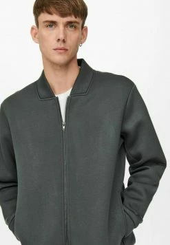 Only & Sons Herren Sweatjacke - Grau Pinstripe | Moderne Herrenbekleidung -Only & Sons Geschäft ed85627cfd0f4be29061719cb7626486