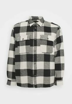 Only & Sons Herren ONSSCOTT LIFE CHECK OVERSHIRT - Leichte Jacke in Pelican -Only & Sons Geschäft ef0d57dc17164fa0b1346ec5da41efa2
