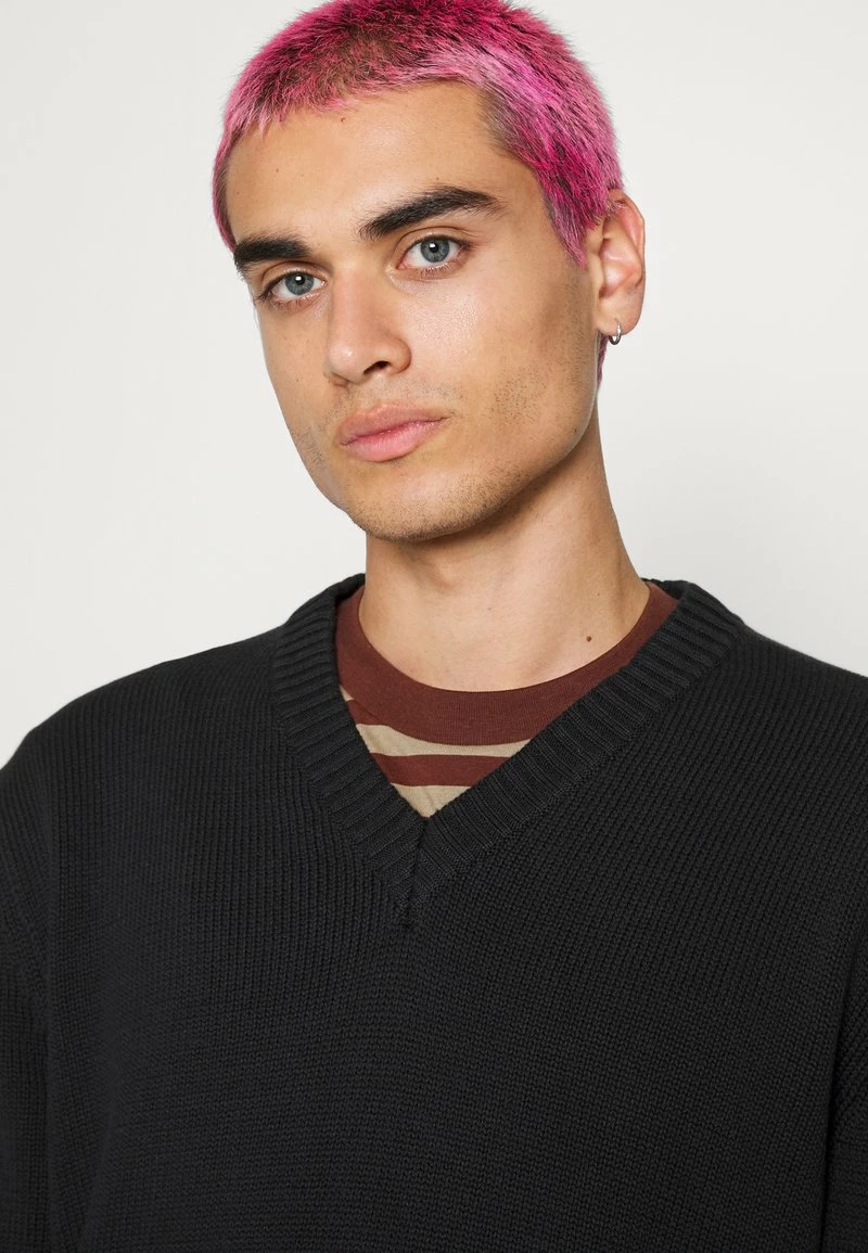 Only & Sons Herren ONSHARVEY LIFE V-Neck Strickpullover - Schwarz 4 Only & Sons Herren ONSHARVEY LIFE V-Neck Strickpullover - Schwarz – Bild 4