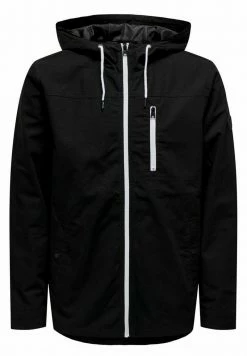 Only & Sons Herren Übergangsjacke - Black | Leichte Jacke für Herren -Only & Sons Geschäft f06db555799946bcb127ee4f0d2ac71d