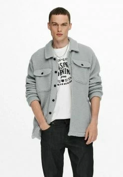 Only & Sons TEDDY Hemd in Titanium für Herren | Freizeithemd -Only & Sons Geschäft f16a702e2fd84fd1b68d4f8aa30588f3