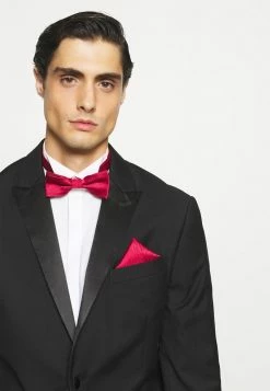 Only & Sons Herren ONSTANNER BOW TIE BOX SET mit Einstecktuch in Merlot | Fliegen Set