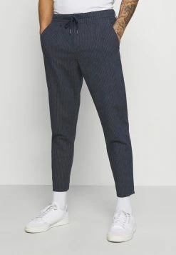Only & Sons Herren ONSLEOLIFE STRIPE MIX CROP - Stoffhose - Dress Blues | Elegante Hosen