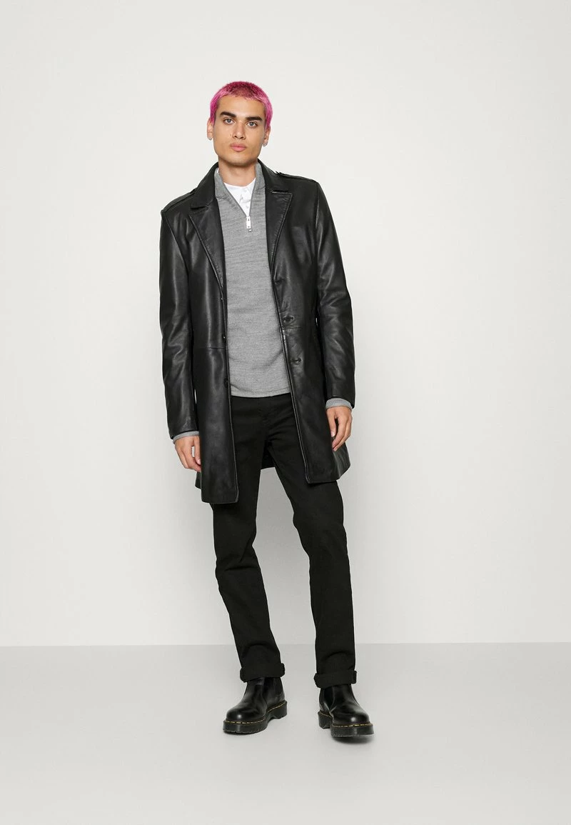 Only & Sons Herren ONSBLADE Half Zip Strickpullover - Medium Grey Melange | Hochwertige Strickwaren 2 Only & Sons Herren ONSBLADE Half Zip Strickpullover - Medium Grey Melange | Hochwertige Strickwaren – Bild 2