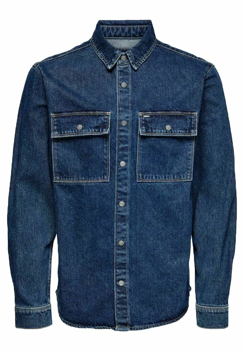 Only & Sons Herren Hemd - Blue Denim | Freizeithemd aus Denim 6 Only & Sons Herren Hemd - Blue Denim | Freizeithemd aus Denim – Bild 6