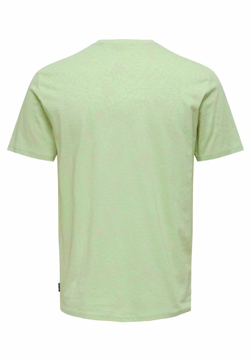 Only & Sons Herren T-Shirt Print - Celadon Green | Modisches Basic-T-Shirt für Männer 2 Only & Sons Herren T-Shirt Print - Celadon Green | Modisches Basic-T-Shirt für Männer – Bild 2