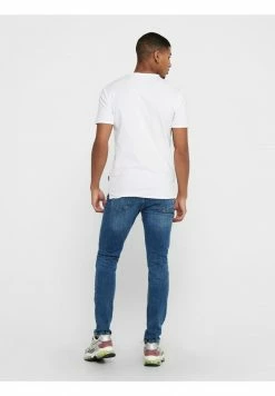 Only & Sons Herren 2 PACK - T-Shirt Basic - Weiß | Hochwertige Basic Shirts für Herren -Only & Sons Geschäft f549e4c7587542dabbd9cd9efba26650