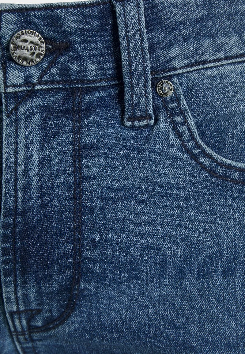 Only & Sons Herren ONSWARP LIFE - Skinny Fit Jeans in Blau | Moderne Denim-Hose 3 Only & Sons Herren ONSWARP LIFE - Skinny Fit Jeans in Blau | Moderne Denim-Hose – Bild 3