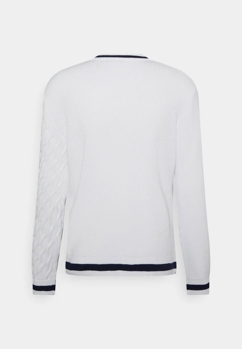 Only & Sons Herren ONSASHER LIFE CREW Strickpullover - Star White | Modischer Basic-Pullover 2 Only & Sons Herren ONSASHER LIFE CREW Strickpullover - Star White | Modischer Basic-Pullover – Bild 2