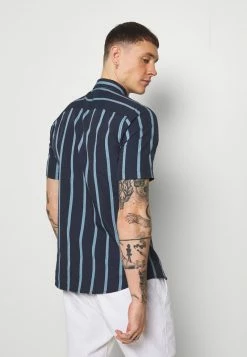 Only & Sons Herren ONSTRAVIS LIFE STRIPED Hemd - Dark Navy | Freizeithemd aus Baumwolle | Modisches Streifendesign -Only & Sons Geschäft f856d64638bc43d89b94989db29a106a