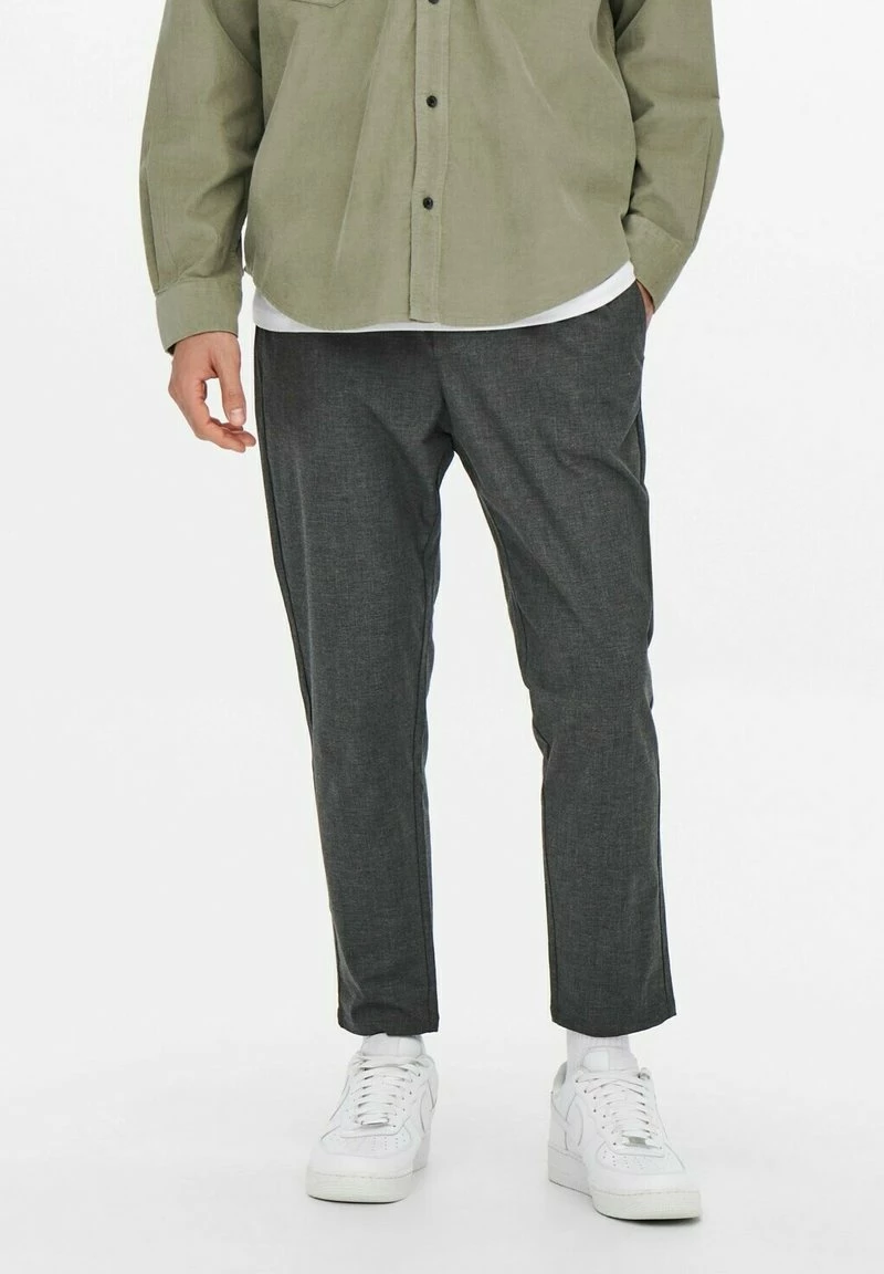 Only & Sons Herren Stoffhose Dunkelgrau - Elegante Hose für jeden Anlass 2 Only & Sons Herren Stoffhose Dunkelgrau - Elegante Hose für jeden Anlass – Bild 2