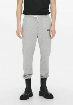 Only & Sons Herren Jogginghose - Light Grey Melange | Bequeme Freizeithose | Moderne Passform