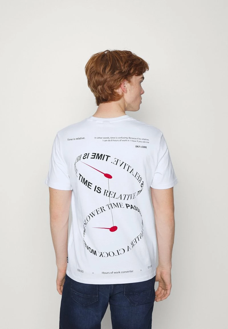 Only & Sons Herren ONSOTTO LIFE TEE - T-Shirt Print - Bright White | Bequemes Basic Shirt für jeden Anlass 3 Only & Sons Herren ONSOTTO LIFE TEE - T-Shirt Print - Bright White | Bequemes Basic Shirt für jeden Anlass – Bild 3