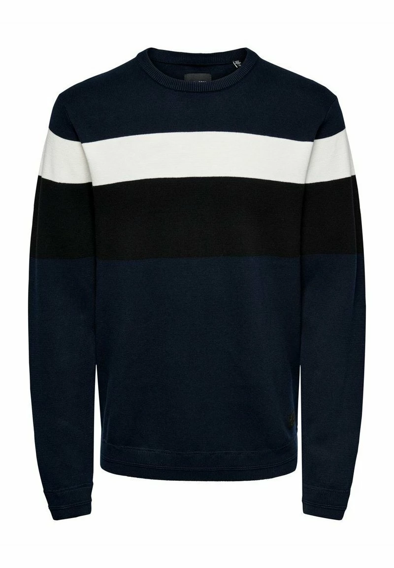 Only & Sons Herren Strickpullover - Dress Blues | Hochwertige Strickwaren für Herren 1 Only & Sons Herren Strickpullover - Dress Blues | Hochwertige Strickwaren für Herren