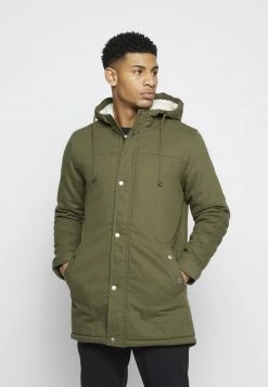 Only & Sons Herren ONSALEX Parka - Khaki | Leichter Wintermantel für Herren