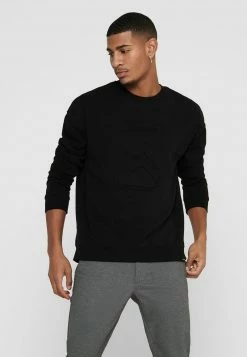 Only & Sons Herren Sweatshirt - Schwarz | Bequemer Pullover für Herren | Modisches Sweatshirt