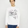 Only & Sons Herren ONSLOONEY LIFE CREW NECK Sweatshirt - Star White