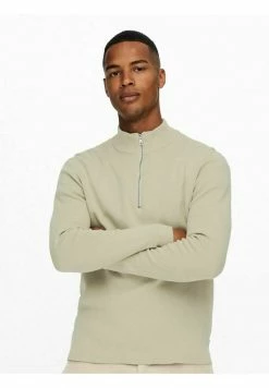 Only & Sons Herren Strickpullover - Pelican | Modischer Herrenpullover aus hochwertigem Strick -Only & Sons Geschäft fdc68ed1e096475b9b0f799d51914ce3