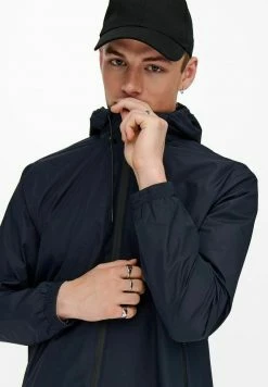 Only & Sons Herren Outdoorjacke - Dark Navy | Leichte Jacke für Freizeit & Outdoor -Only & Sons Geschäft fe2df027302544d5a26e17364388dbb3